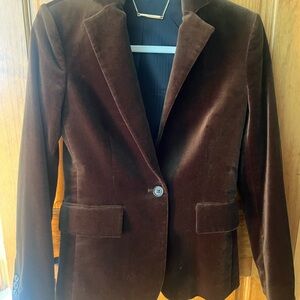 Frame Denim Chocolate Velvet Blazer